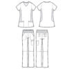 female outfit 2245 9133 - Anta Uniforms
