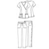 female outfit 4728 4203 - Anta Uniforms