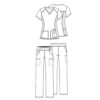 female outfit CK605 CK002 - Anta Uniforms