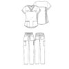 female outfit DK870 DK135 - Anta Uniforms