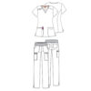 female outfit DKE615 DK005 - Anta Uniforms