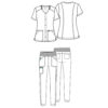 female outfit WW622 WW011 - Anta Uniforms