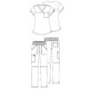 female outfit WW657 WW110 - Anta Uniforms