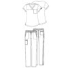 female outfit WW657 WWE105 - Anta Uniforms