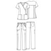 female outfit WW775AB WW235AB - Anta Uniforms
