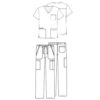 male outfit WW695 WW190 - Anta Uniforms